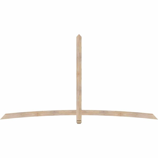 Ekena Millwork Bellingham Smooth Timber Gable Bracket, Douglas Fir, 108"W x 58"H x 1 1/2"D x 3 1/2"F, 13/12 Pitch GBW108X58X0204BEL00SDF - main